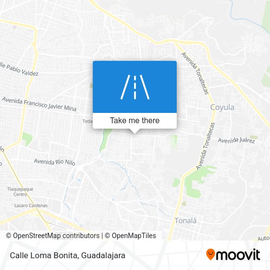 Mapa de Calle Loma Bonita