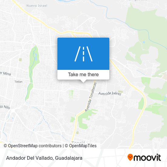 Mapa de Andador Del Vallado