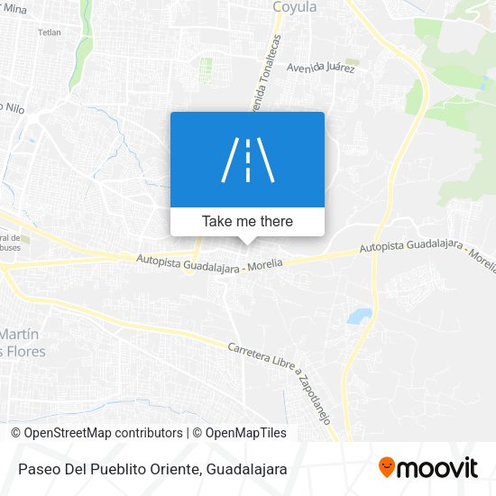 Paseo Del Pueblito Oriente map
