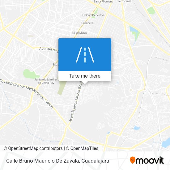 Mapa de Calle Bruno Mauricio De Zavala