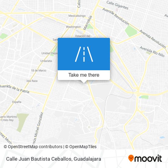 Mapa de Calle Juan Bautista Ceballos