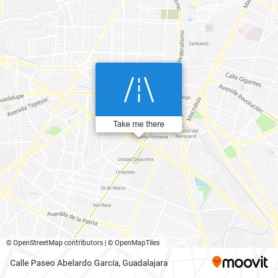 Mapa de Calle Paseo Abelardo García