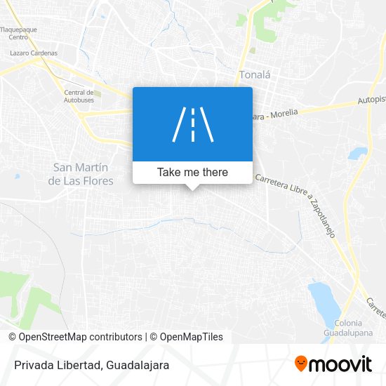 Privada Libertad map
