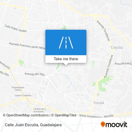 Calle Juan Escutia map