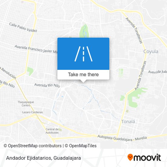 Andador Ejidatarios map