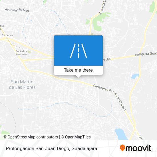 Prolongación San Juan Diego map