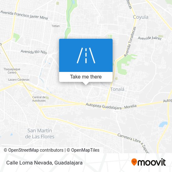 Calle Loma Nevada map