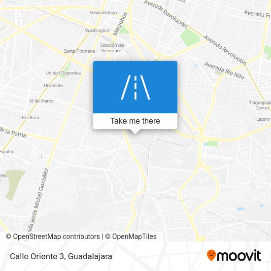 Mapa de Calle Oriente 3