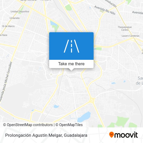 Prolongación Agustín Melgar map