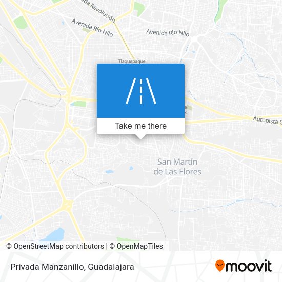 Privada Manzanillo map