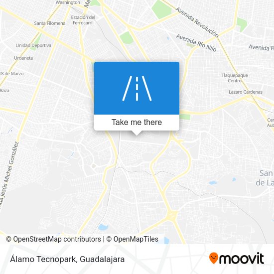 Álamo Tecnopark map