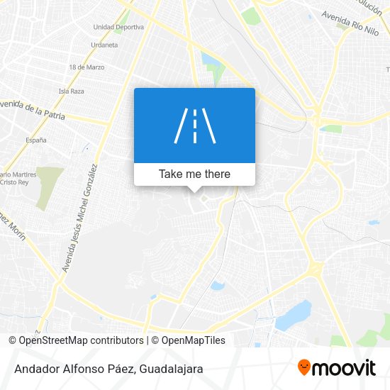 Andador Alfonso Páez map