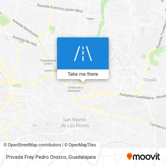 Mapa de Privada Fray Pedro Orozco