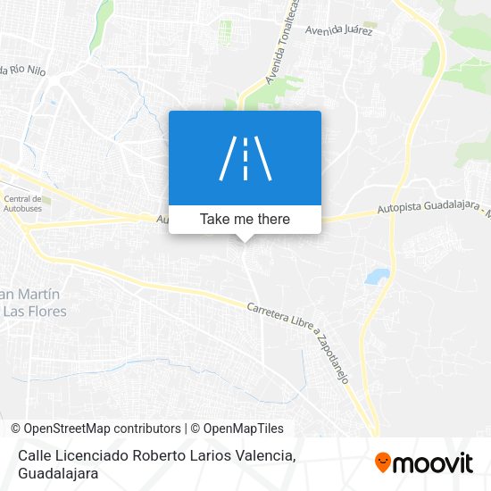 Calle Licenciado Roberto Larios Valencia map