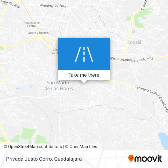 Mapa de Privada Justo Corro