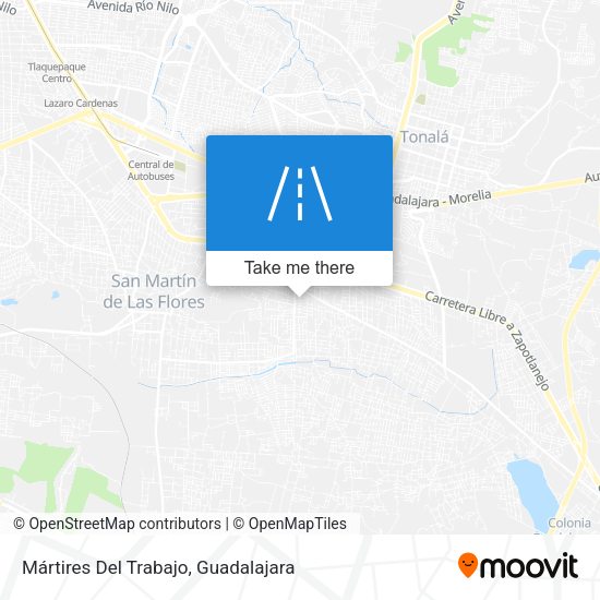 Mártires Del Trabajo map