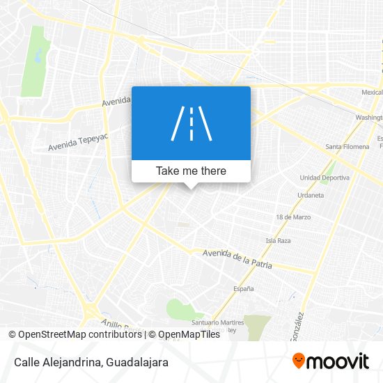 Mapa de Calle Alejandrina