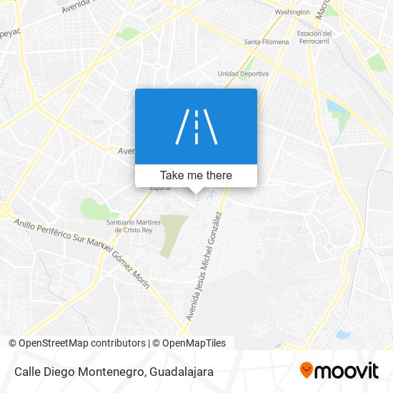 Mapa de Calle Diego Montenegro