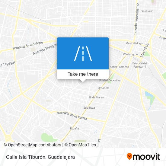 Mapa de Calle Isla Tiburón