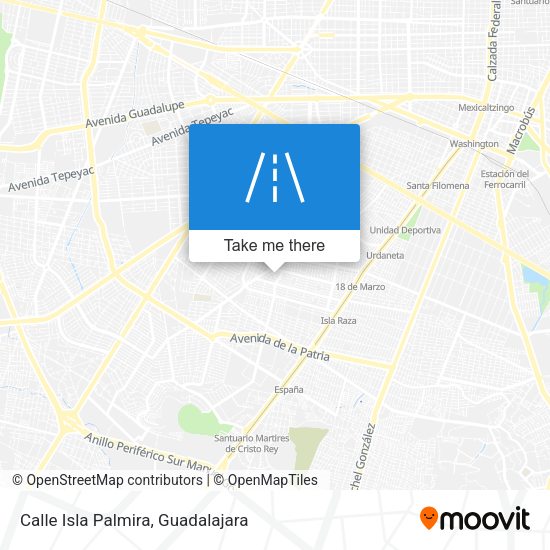 Mapa de Calle Isla Palmira