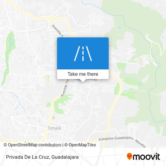 Privada De La Cruz map