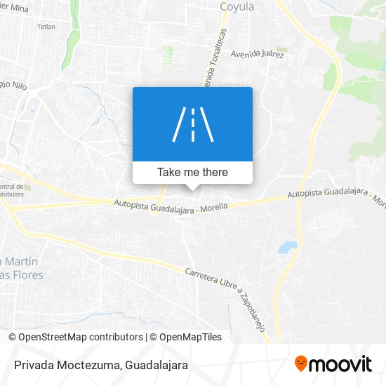 Privada Moctezuma map