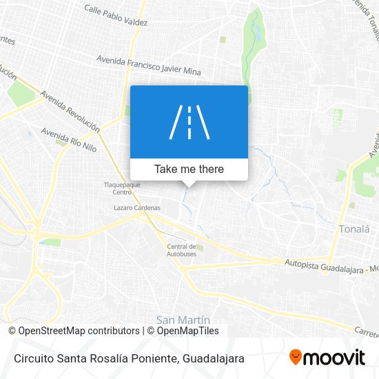 Mapa de Circuito Santa Rosalía Poniente
