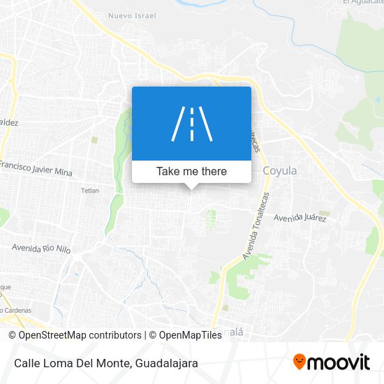 Mapa de Calle Loma Del Monte