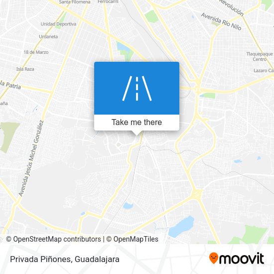 Privada Piñones map