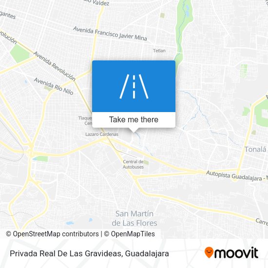 Mapa de Privada Real De Las Gravideas