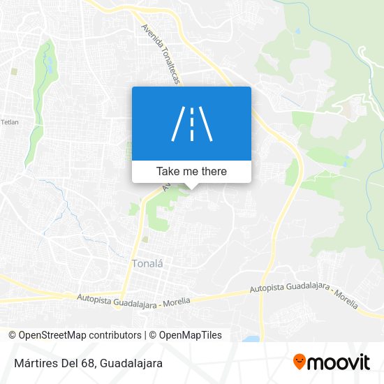Mapa de Mártires Del 68