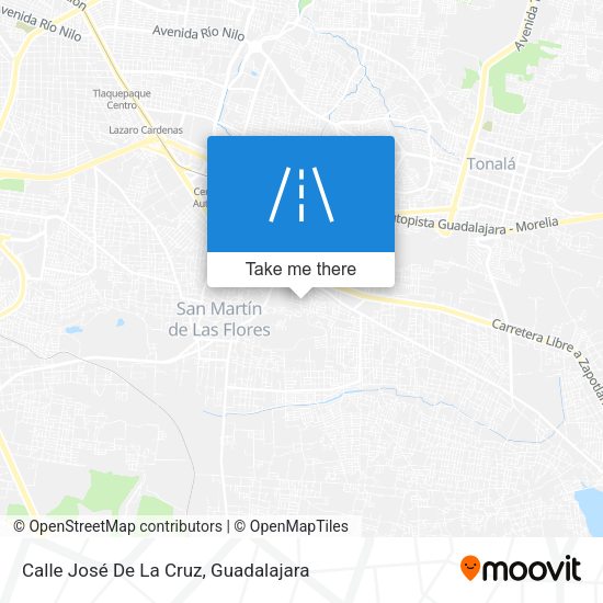 Mapa de Calle José De La Cruz