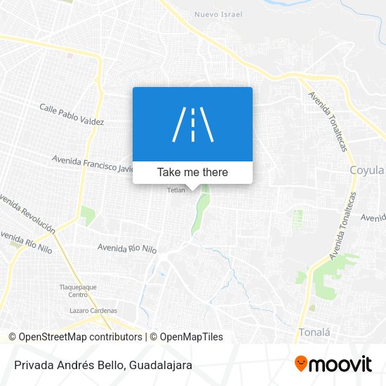 Privada Andrés Bello map