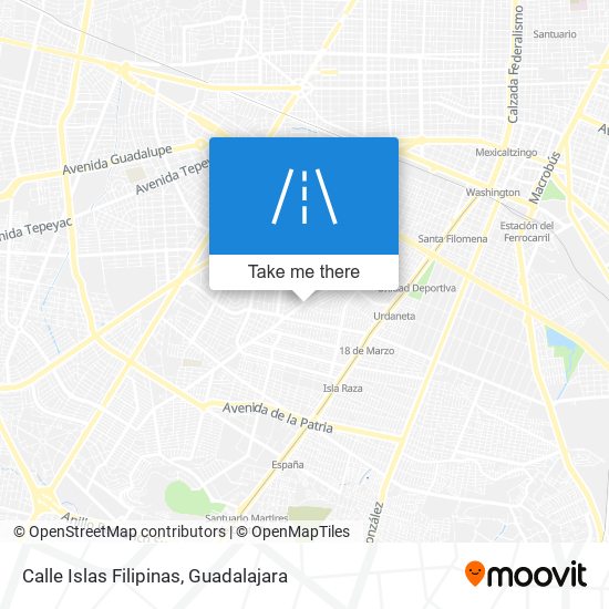 Mapa de Calle Islas Filipinas