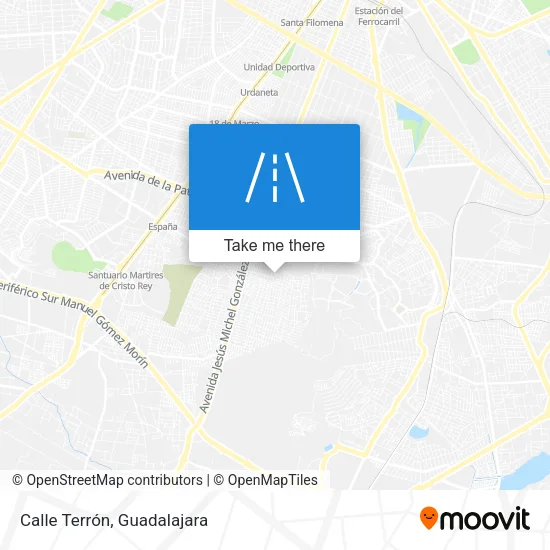 Calle Terrón map