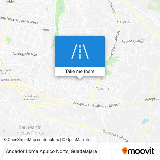 Andador Loma Apulco Norte map