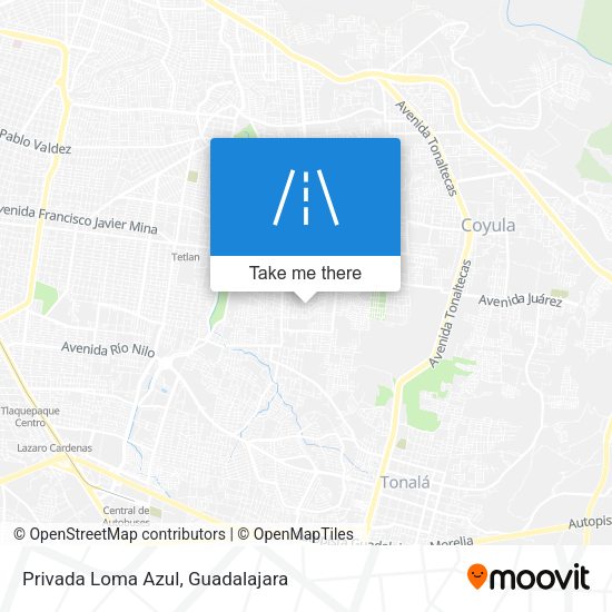 Privada Loma Azul map