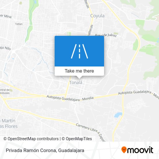Privada Ramón Corona map