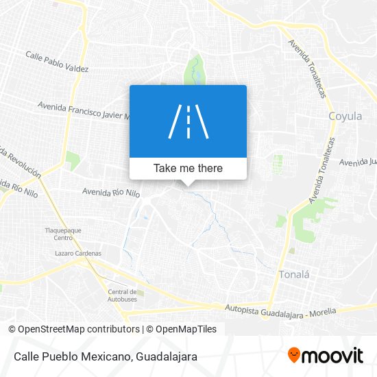 Mapa de Calle Pueblo Mexicano