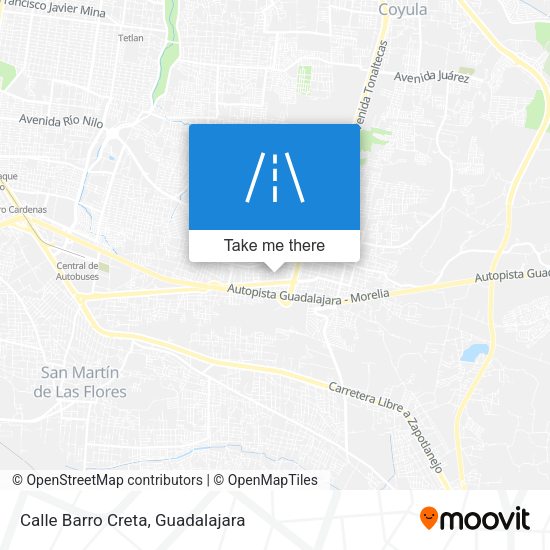 Calle Barro Creta map