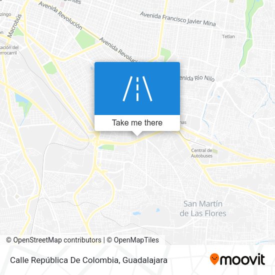 Calle República De Colombia map