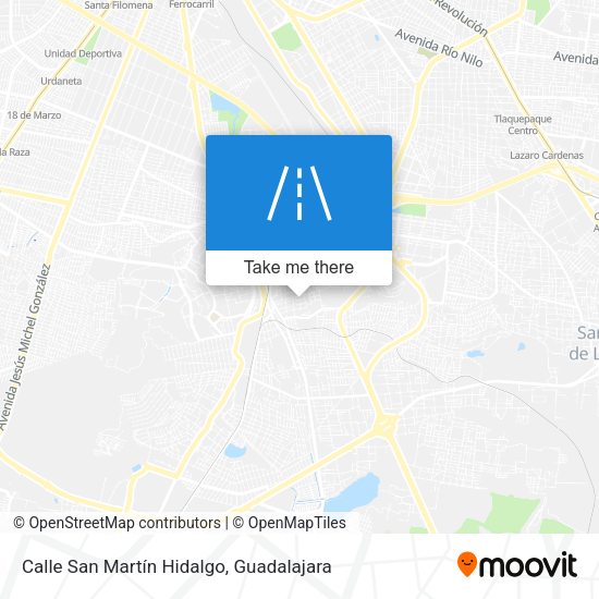 Mapa de Calle San Martín Hidalgo