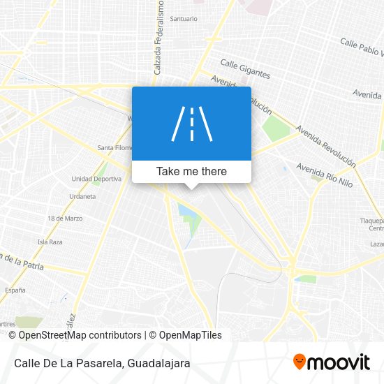 Mapa de Calle De La Pasarela