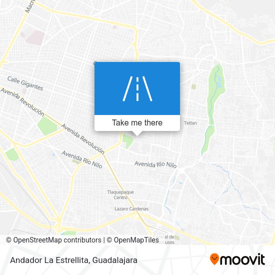 Andador La Estrellita map