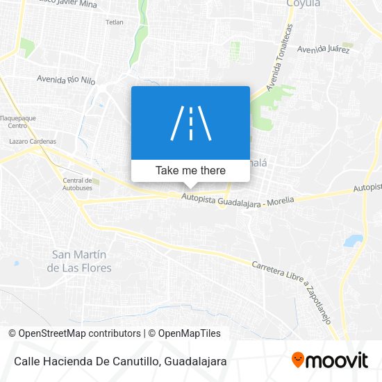 Mapa de Calle Hacienda De Canutillo