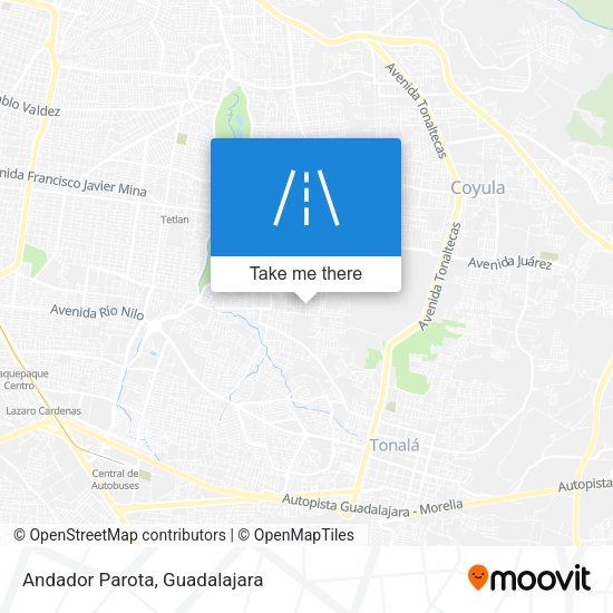 Mapa de Andador Parota