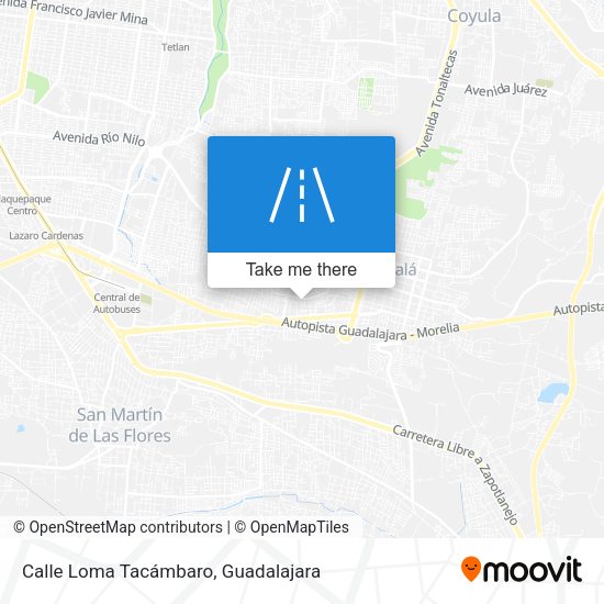 Calle Loma Tacámbaro map