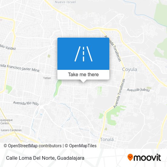 Calle Loma Del Norte map