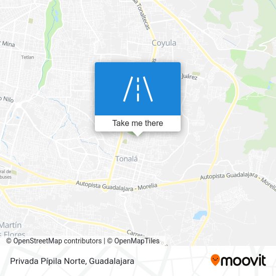 Privada Pípila Norte map