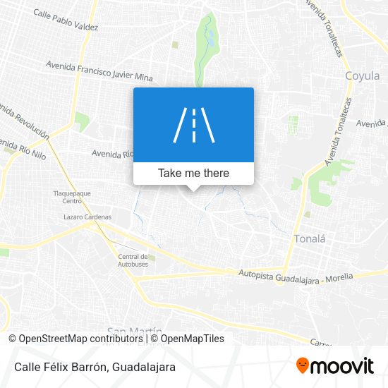 Mapa de Calle Félix Barrón